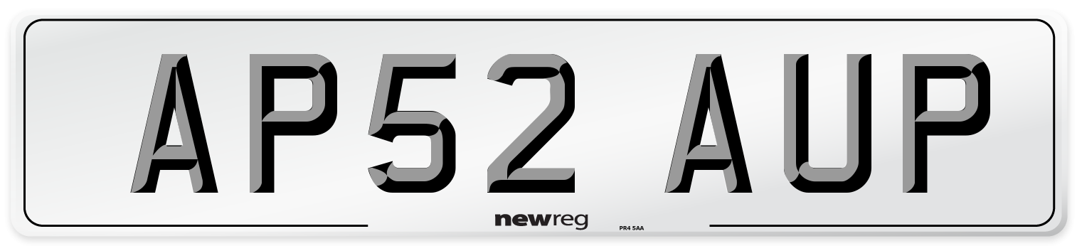 AP52 AUP Number Plate from New Reg